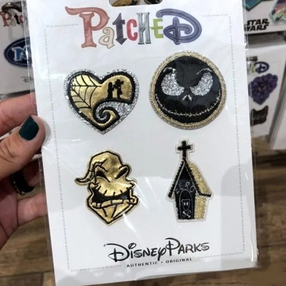Disney Patched Nightmare Before Christmas Embroidered Patches
